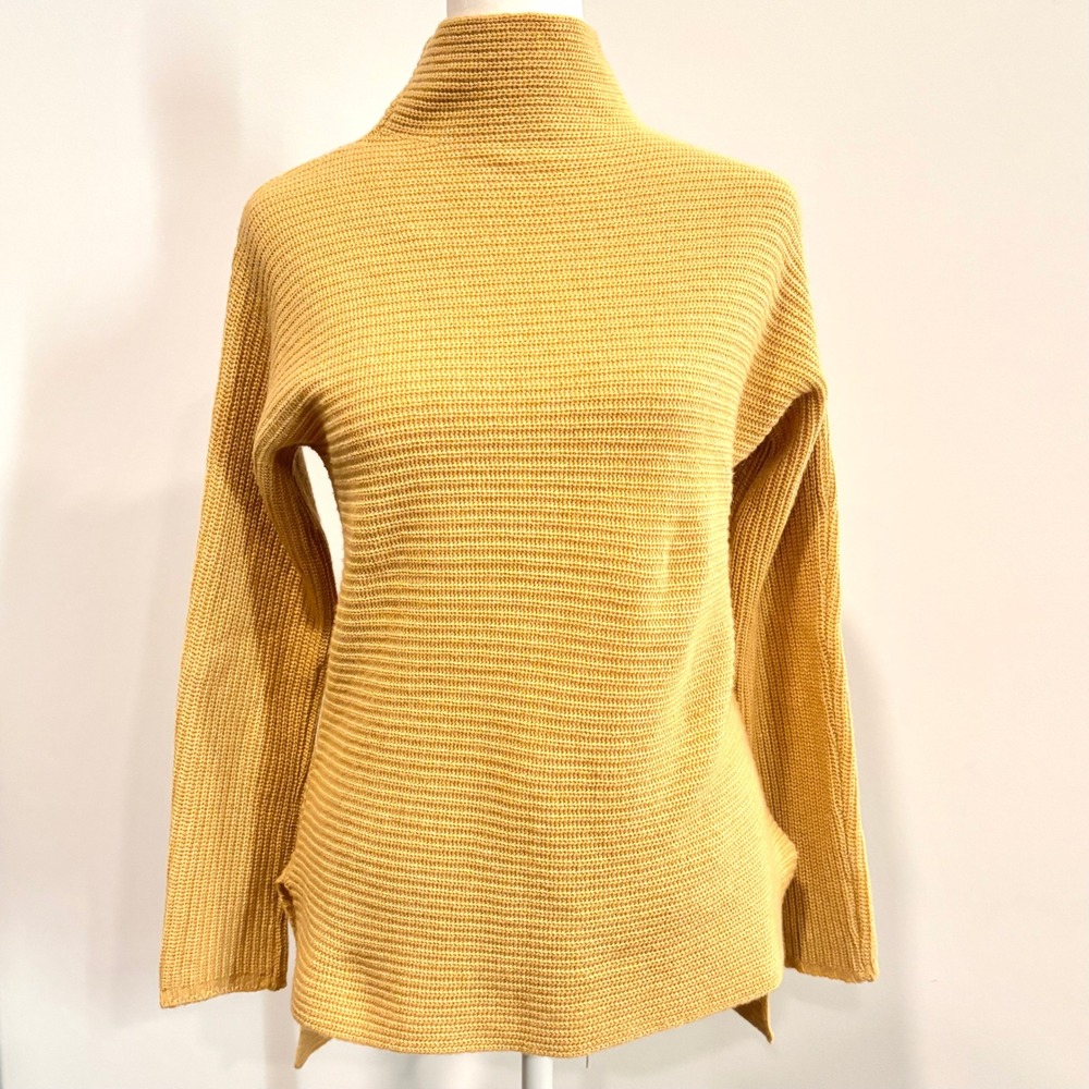 Bartolini Sweater Small Cashmere Wool Blend Mock Neck Quiet Luxury Cozy‎ 20278
